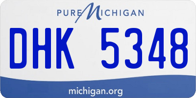 MI license plate DHK5348