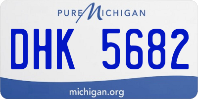 MI license plate DHK5682