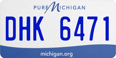 MI license plate DHK6471