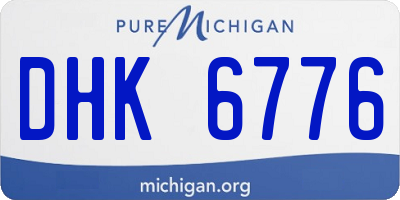 MI license plate DHK6776