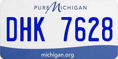 MI license plate DHK7628