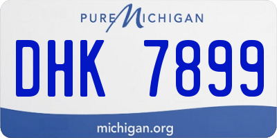 MI license plate DHK7899