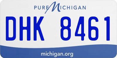 MI license plate DHK8461