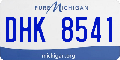 MI license plate DHK8541