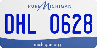 MI license plate DHL0628