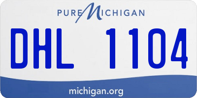 MI license plate DHL1104