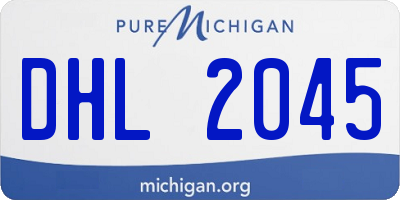 MI license plate DHL2045