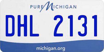 MI license plate DHL2131