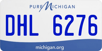 MI license plate DHL6276