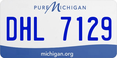 MI license plate DHL7129