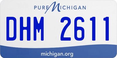 MI license plate DHM2611