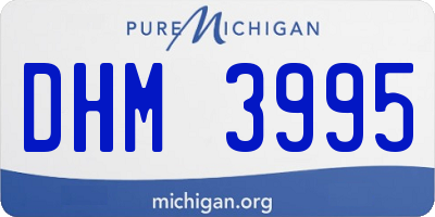 MI license plate DHM3995
