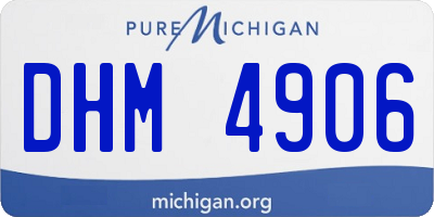 MI license plate DHM4906