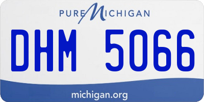 MI license plate DHM5066