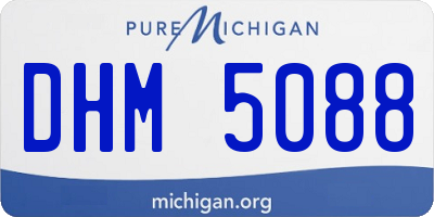 MI license plate DHM5088