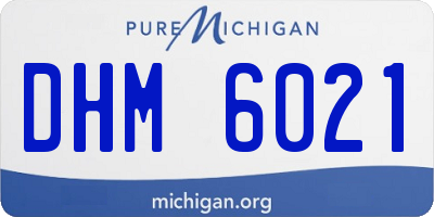 MI license plate DHM6021