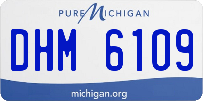 MI license plate DHM6109