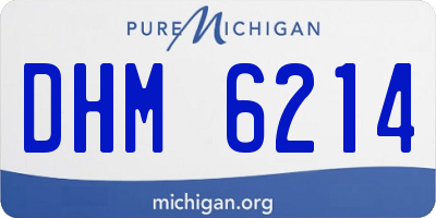 MI license plate DHM6214