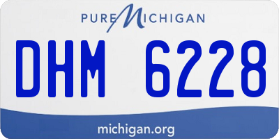 MI license plate DHM6228