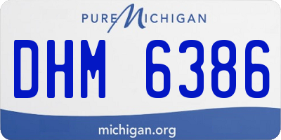 MI license plate DHM6386