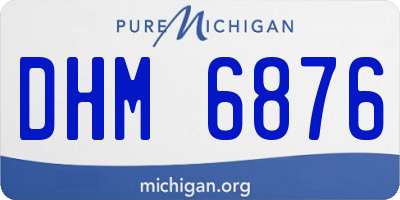 MI license plate DHM6876