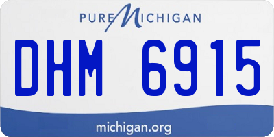 MI license plate DHM6915