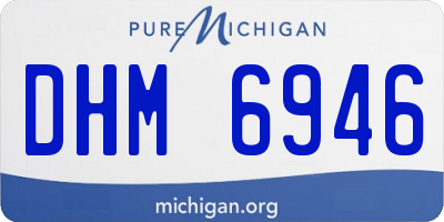 MI license plate DHM6946