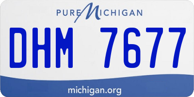 MI license plate DHM7677