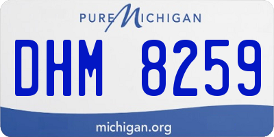MI license plate DHM8259