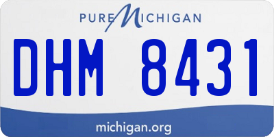 MI license plate DHM8431