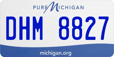 MI license plate DHM8827