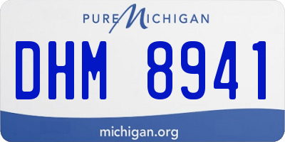 MI license plate DHM8941