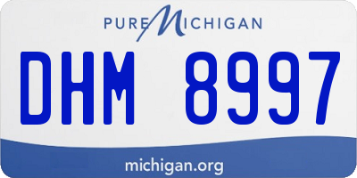 MI license plate DHM8997