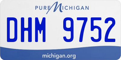 MI license plate DHM9752
