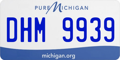 MI license plate DHM9939