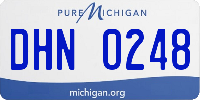 MI license plate DHN0248