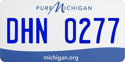 MI license plate DHN0277