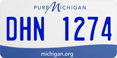 MI license plate DHN1274