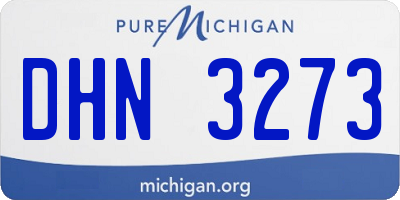 MI license plate DHN3273