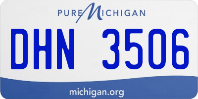 MI license plate DHN3506