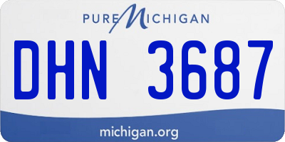 MI license plate DHN3687