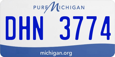 MI license plate DHN3774