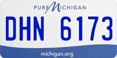 MI license plate DHN6173