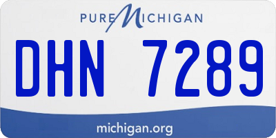 MI license plate DHN7289