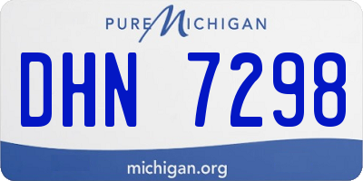 MI license plate DHN7298