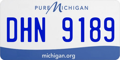 MI license plate DHN9189