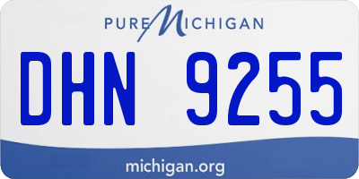 MI license plate DHN9255