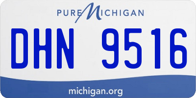 MI license plate DHN9516