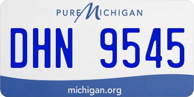 MI license plate DHN9545
