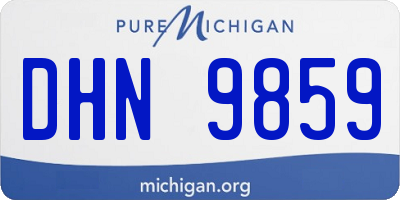MI license plate DHN9859